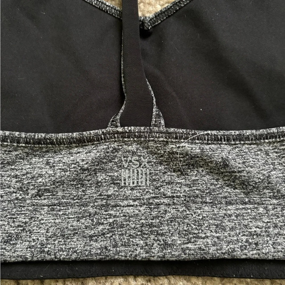 Victoria’s Secret Light Sports Bra- Size Medium Gray and Black - Picture 3 of 4